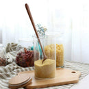 Long Spoons Wooden, 5 Pieces Korean Style 10.9 inches 100% Natural Wood Lon