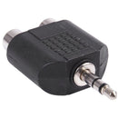 Stereo 3.5mm Male Plug to Dual RCA Female Jack Y Splitter Adapter M4S3