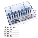 10pcs S2 Alloy Steel Replaced Screwdriver Blade Heads Opening Repair Tool