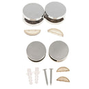 2 Pcs NO Screws~Zinc Alloy Round