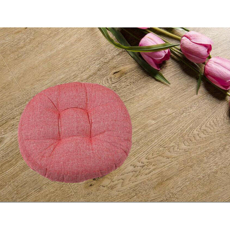 45cm Tatami Cushion Handmade Pillow Floor Chair Seat, Cotton, Red
