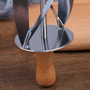 Stainless Steel Rolling Cutter Making Croissant Bread Wheel Dough Pastry Kni3C