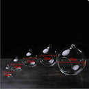 Hanging Glass Bottle Glass Vase Terrarium Hydroponic Container Decor - 12cm J6B9