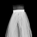 2 Layer Wedding Veil With Comb And Bride to Be Satin Sheer Party Decoration