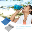 2x Outdoor Sport Ice Chill Towel Fast-Dry Cooling Towels (Light Blue+Grey)
