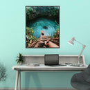 5D DIY Full Drill Diamond Painting Playing in Gully Cross Stitch Embroidery