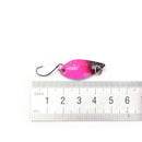 5g Colorful trout lure fishing spoon bait 7pcs/lot single hook metal fishing BX