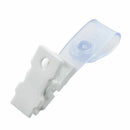 20 Pcs Plastic ID Card Name Tag Holder Badge Strap Clip White Clear G2G8