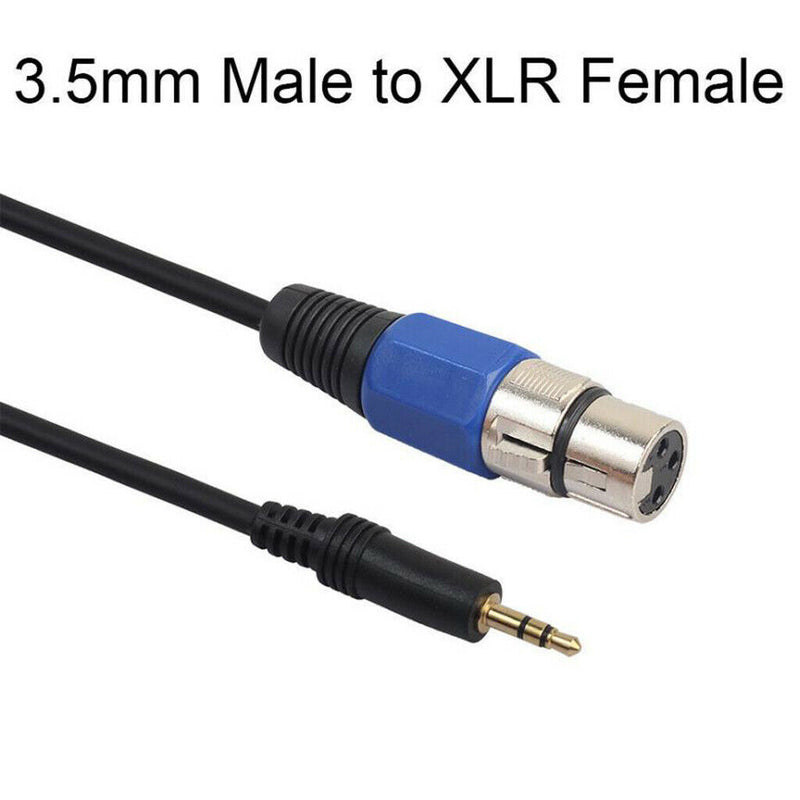 1.5 Meter 3.5mm Plug Male Audio Cable to XLR 3-pin Female Microphone Adapter