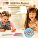 DIY Simple Pan Flute Toys Creative Panpipe Kindergarden Art Children Gift