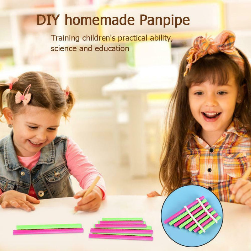 DIY Simple Pan Flute Toys Creative Panpipe Kindergarden Art Children Gift