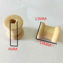100 Pieces Mini Natural Color Wooden Empty Spools for Thread String Ribbons