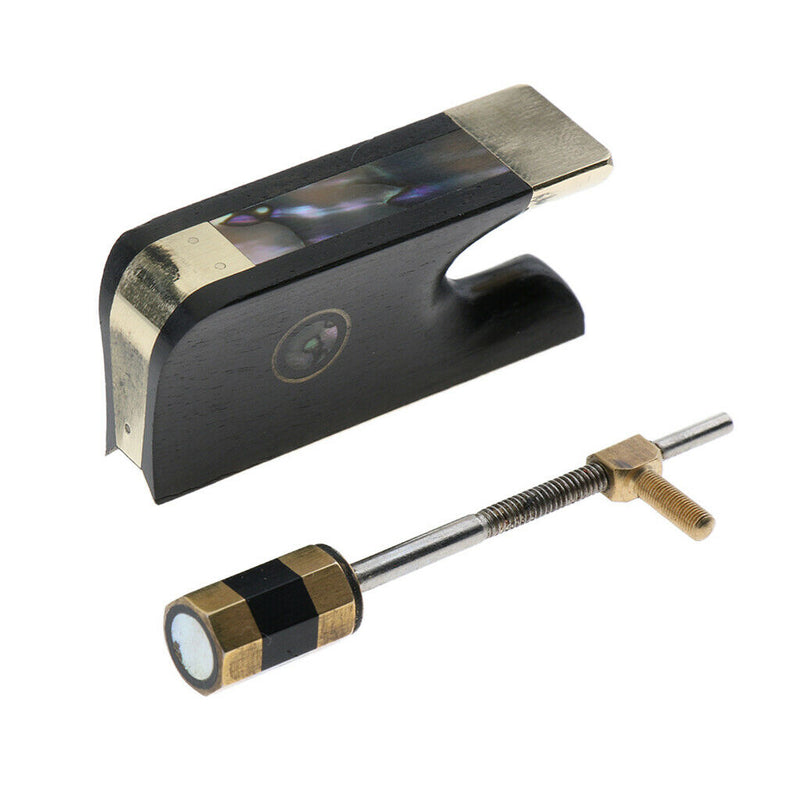 1 Set Cello Ebony Frog Bow, Cello Parts Accessories Replacement, with Screw for