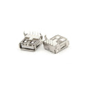 20pcs USB SMD 4Pin A Type Female Socket Jack Connector 90 degree Charging ME