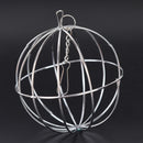 1pc Stainless steel rabbit feeder ball animal bunny hay grass shelf rack toy3c