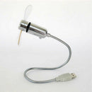 New Novel Portable Bendable Computer Notebook PC Colorful LED Light USB Mini Fan