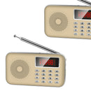 Portable Mini Radio Fm/Am Stereo Receiver Speaker Recorder Mp3 Player Suppo