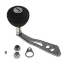 Metal Fishing Reel Handle Wood Knob for Baitcasting with Fittings Replacement