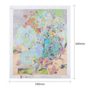 Colorful Flowers Cotton 14CT Stamped Cross Stitch Needlework Embroidery (A) A