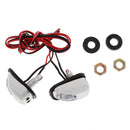 1 Pair Car Hood Windshield Spray Nozzle Wiper Washer With LED Lights Blue