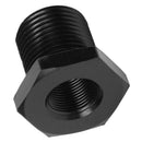 Black Aluminum Alloy Threaded Oil Filter Connector Adapter for Automotive Car