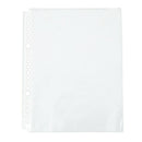 Pack of 200 A5 Clear Punched Pockets - Plastic Poly Folders