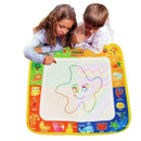 Kids Magic Water Drawing Canvas Coloring Mat with 2 Doodle Baby Pens Painti V2U2