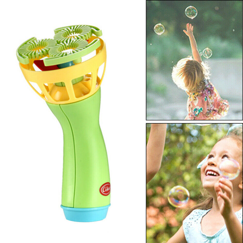 Automatic Gifts Handheld Portable Electric Bubble Machine For Kids ABS With Fan