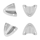 4pcs Marine Boat Stainless Steel Large Clamshell Vent / Wire Cable Cover