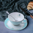 British Style Classic Coffee Cup Set Luxury Gift Ceramic Tea Cups And Mugs
