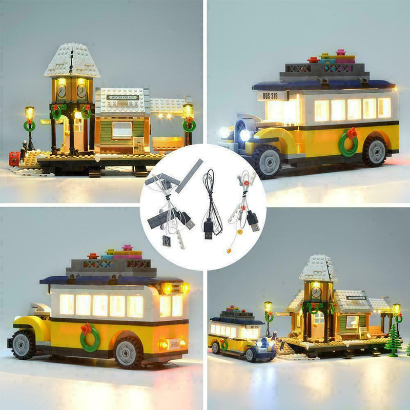 LED Light Up Kit For Winter Village Station 10259 Lighting Set kit building S8F2
