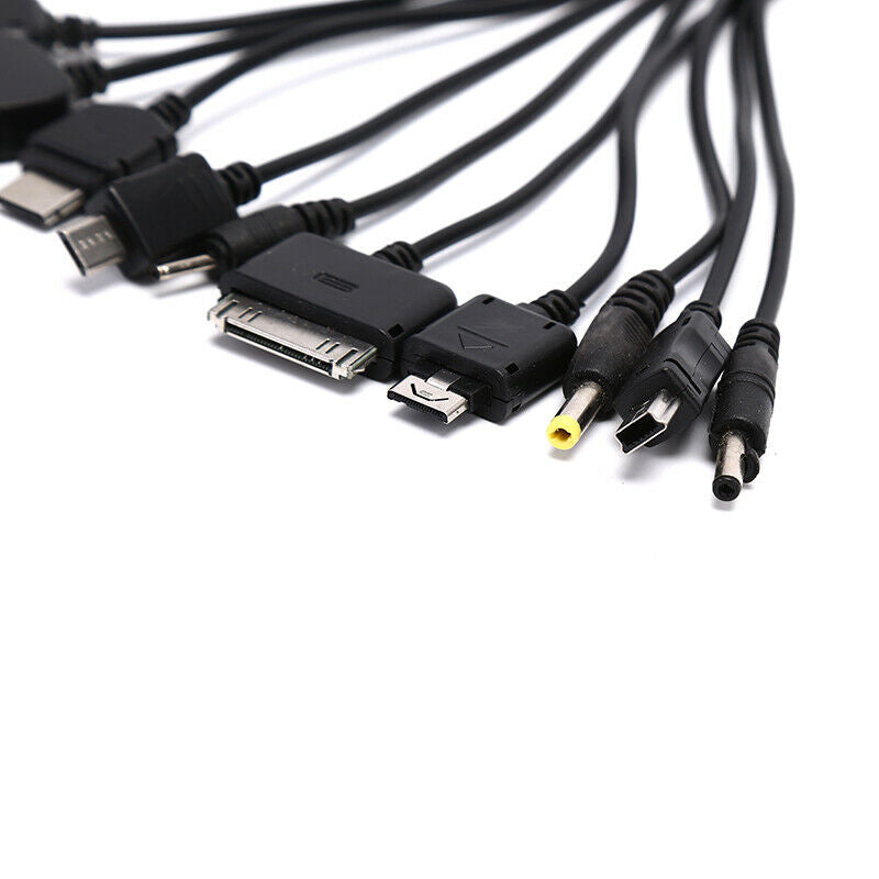 Universal 10 in 1 Multi-Function Cell Phone Game USB Charging Cable Charge FT
