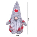 Love Cap Faceless Land God Shape Pendant Christmas Accessories (Grey)