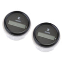 2Pcs Digital Hour Meter 52mm Round Gauge