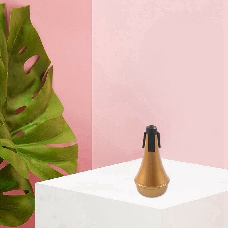 Trumpet Straight Mute, Aluminum Alloy Golden Color