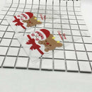 100 Pcs Candy Bags Cute Sachet Bag Pattern of Santa Claus Bag Pouch for Can
