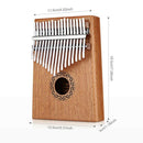 17 Keys Kalimba Thumb Piano Finger Piano Musical Toys With Tune-Hammer And
