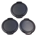 Plastic Snap Digital Camera Clip-on 40.5mm Center Pinch Lens Cap Cover-Black