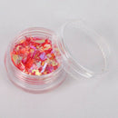 12 colors nail Art Acrylic UV Gel crushed shell shiny spark sparkling powde
