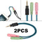 2 Pack 3.5mm 2 Female To 1 Male Mic Braided Stereo Audio Y Splitter