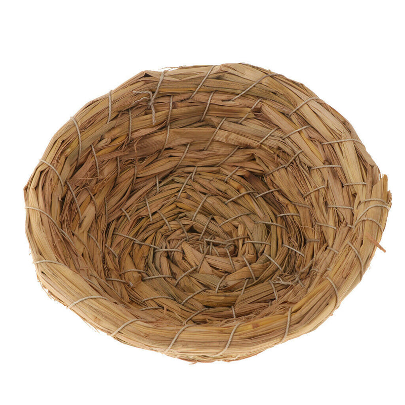 Woven Straw Bird Nest Cage Birdhouse/Bed House for Parrot Pigeon Unbranded