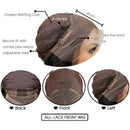 Side Lace Predecessor Wig Brazilian Remy Hair Short Straight Hair Bob Wig w
