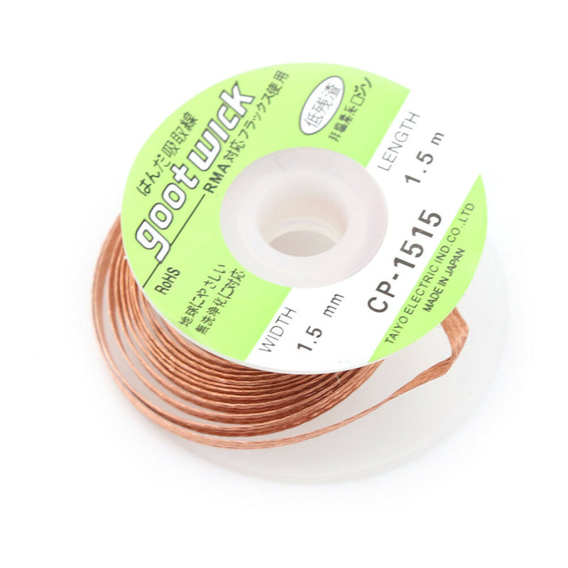 CP-1515 1.5mm 1.5m Desoldering Wick Desolder Braid Soldering Remover Tool JR