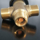 G1/2 Male 3 Way Brass Thermostatic Mixing Valve Shower Control Temperature U3N0
