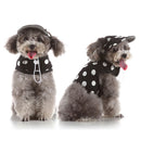 Pet Dog Vest Harness with Hat Pet Costume Party Clothes Round Dot-XS