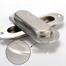 1pcs Rectangular Face Fix Flush Recessed Sliding Door Pull Handle Stainless V1I6
