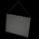2 Sided Hanging Glass Display Frame for Photo Picture Specimen 25x15cm