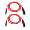 2x XLR Male to RCA Male Jack Plug Microphone Audio Cable Lead Wire Cord