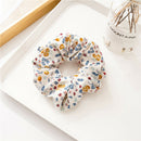 5x Elegants Womens Girls Floral Scrunchies Hair Band Elastic Hair Rope Ring Updo