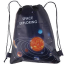 Space Exploring Drawstring Bag Travel Storage Bag Backpacks Kids Birthday G 3C